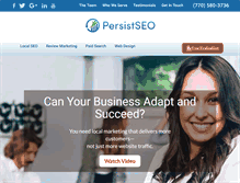 Tablet Screenshot of persistseo.com
